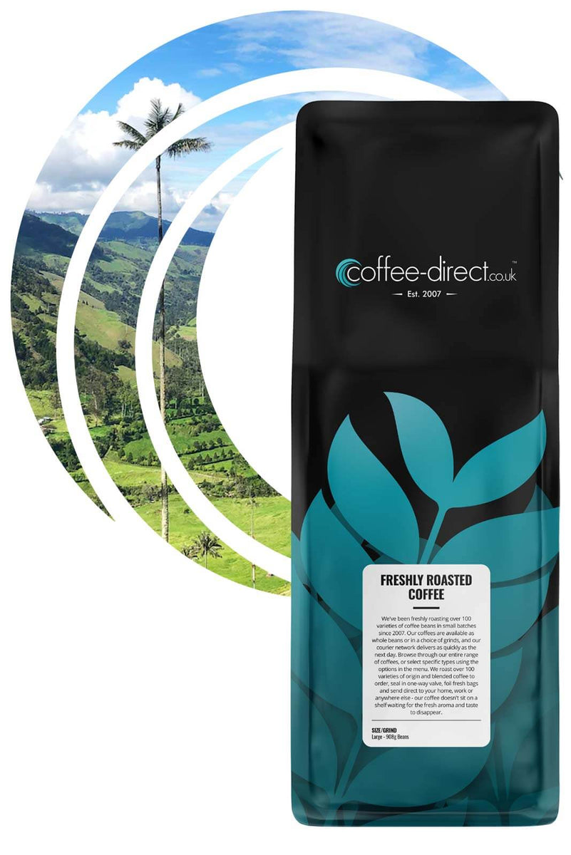 Dark Decaffeinated Colombian Coffee – Coffee-Direct.co.uk