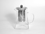 Glass and Stainless Steel Tea Pot